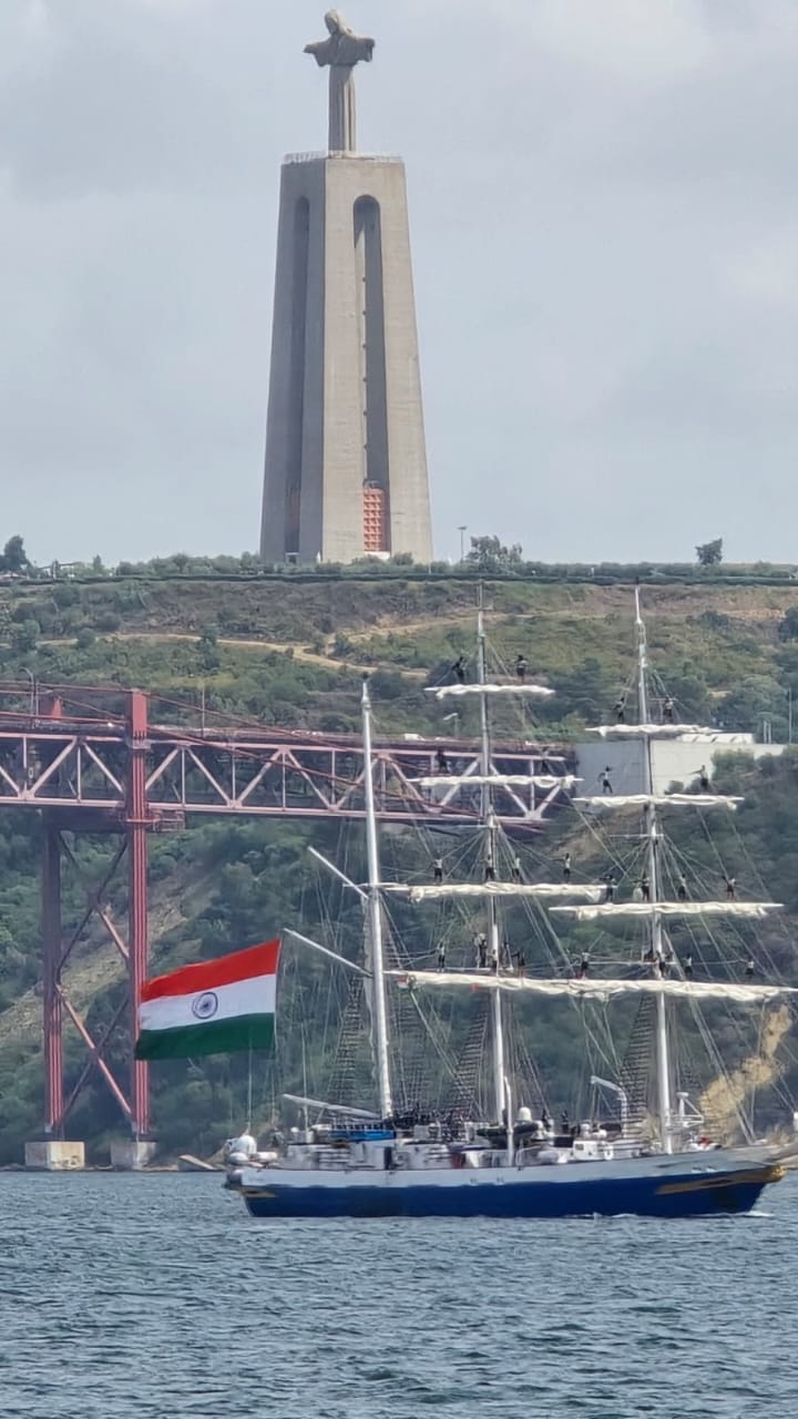 'Indian Naval ship departs  Lisbon after three-day port call'