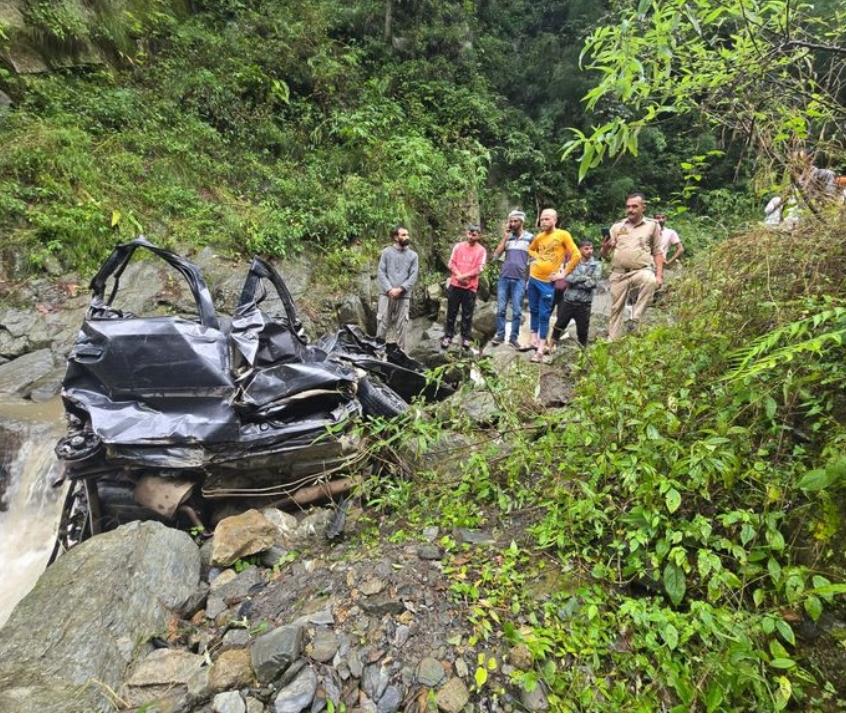 'Two Killed As Car Plunges Into Deep Gorge On Bani-Basohli Road In Kathua'