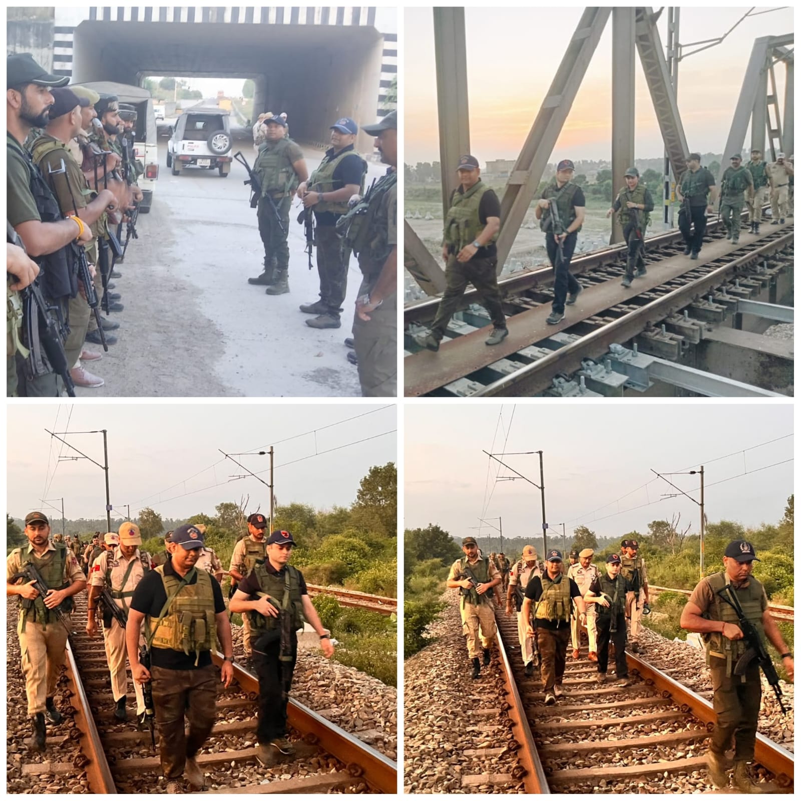'Samba Police conducts joint foot patrolling along railway track'