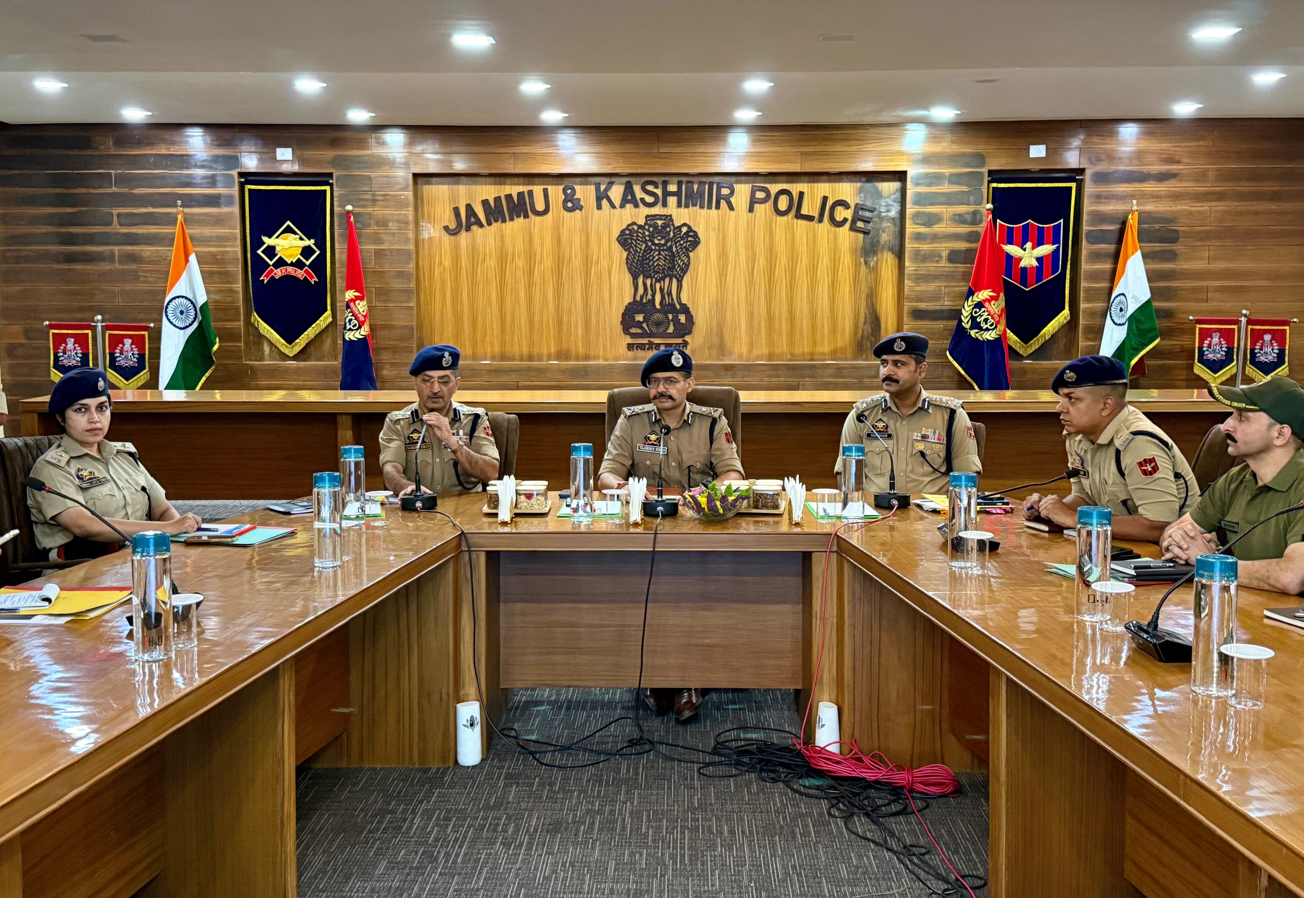 'IGP Jammu Tejinder Singh conducts Security Review Meeting'