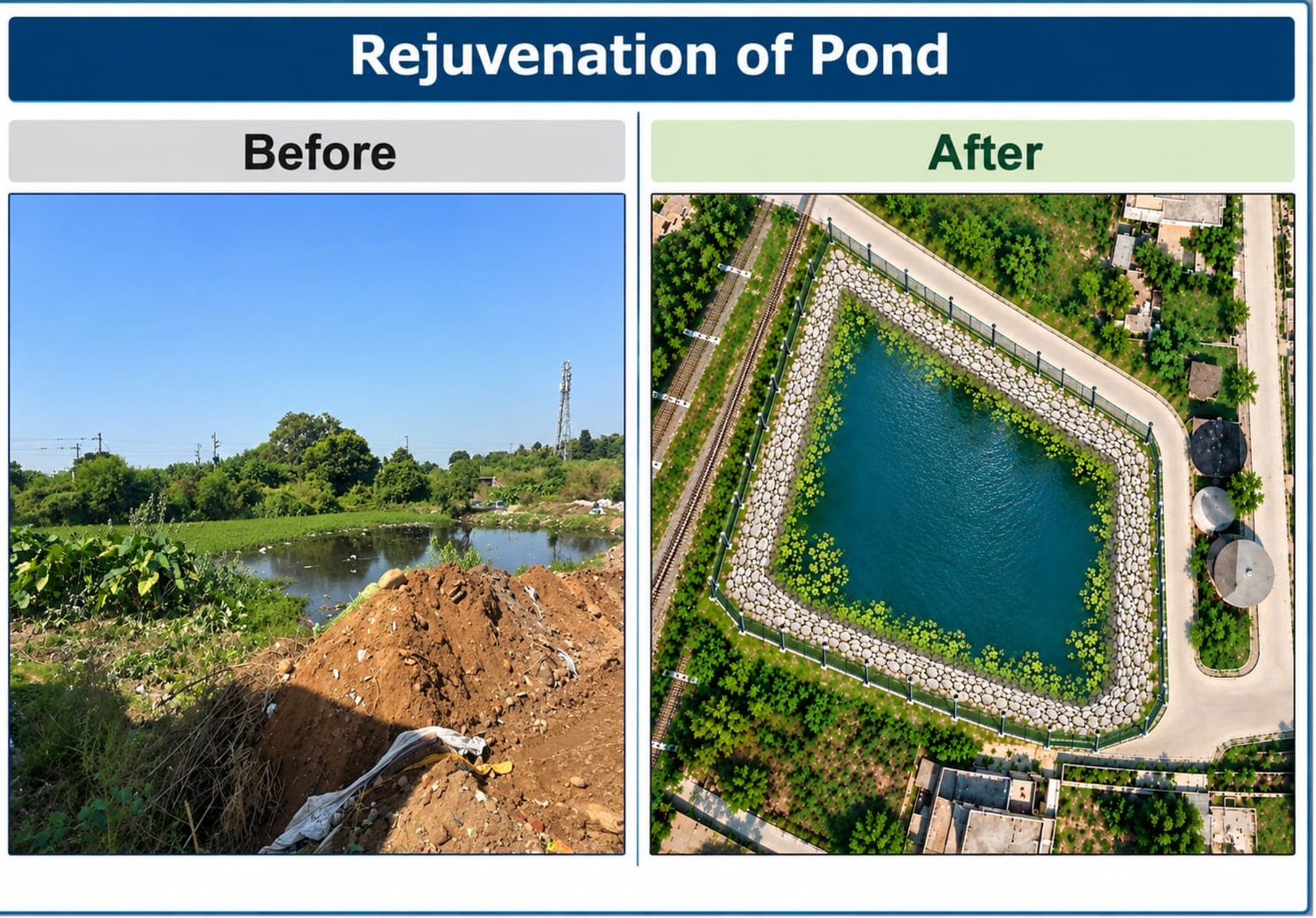 'JMC Launches ₹66.52 Lakh Pond Restoration Project in Ward 70  near Sainik Colony '