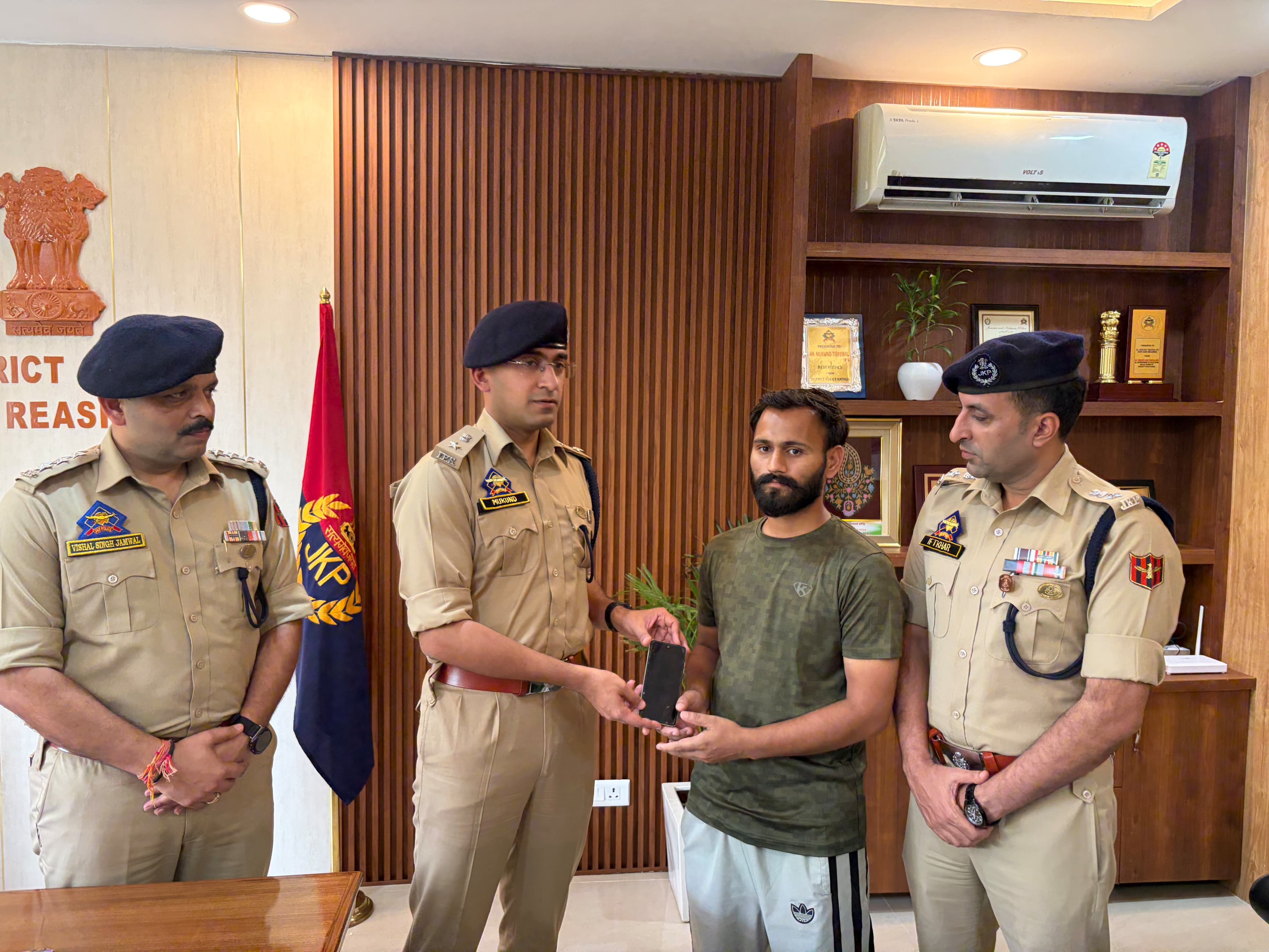 'REASI POLICE RECOVERS 67 MISSING MOBILE PHONES; YATRIS’ PHONES TO BE SENT BY COURIER'