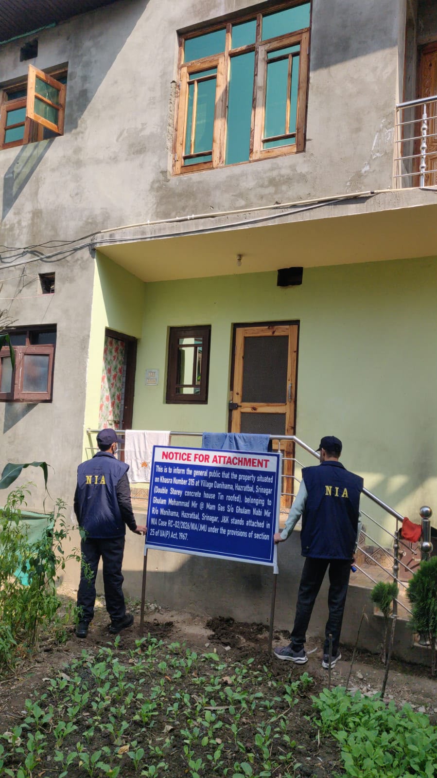NIA Attaches House In Srinagar Used To Shelter Pakistani LeT Terrorists