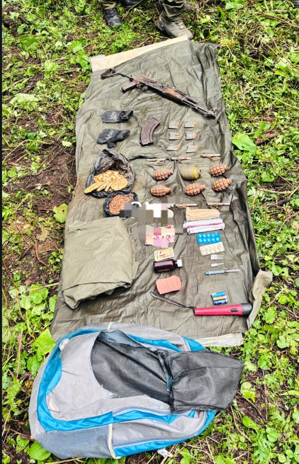 Terror Hideout Busted In Poonch, AK-47 & 6 Grenades Recovered