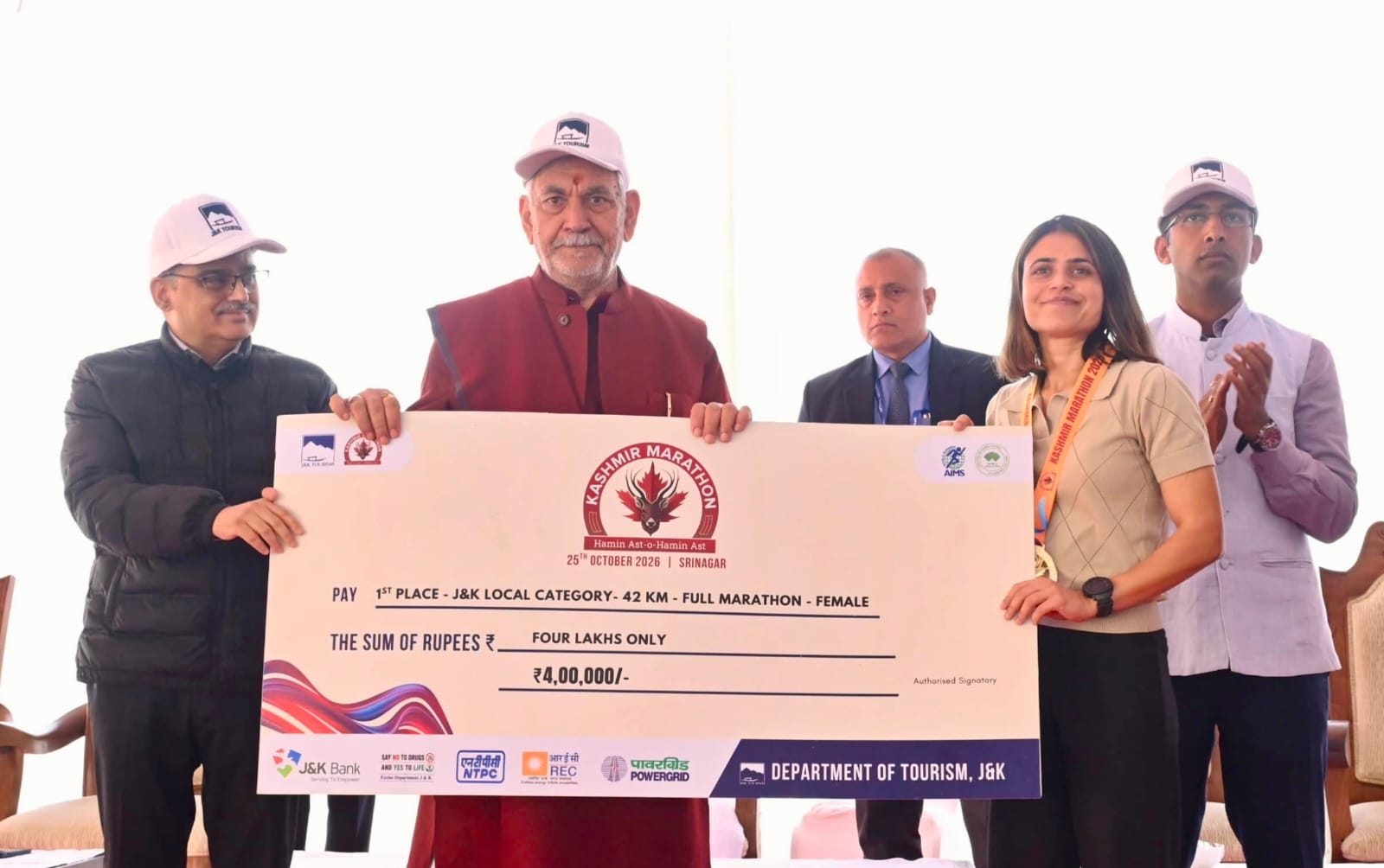 LG Addresses Award Ceremony of Kashmir Marathon; Calls for Nurturing Local Talent,  Promoting Healthy Living