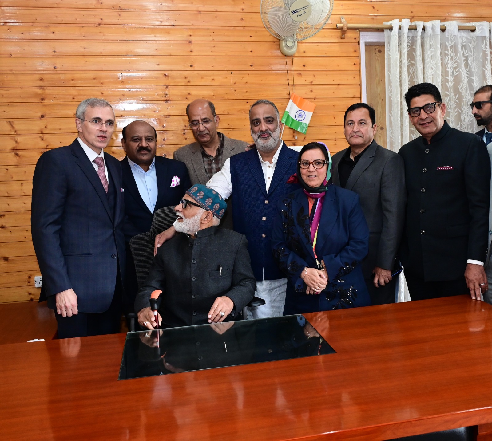 'CM Omar Abdullah visits newly inducted Cabinet colleagues at Civil Secretariat'