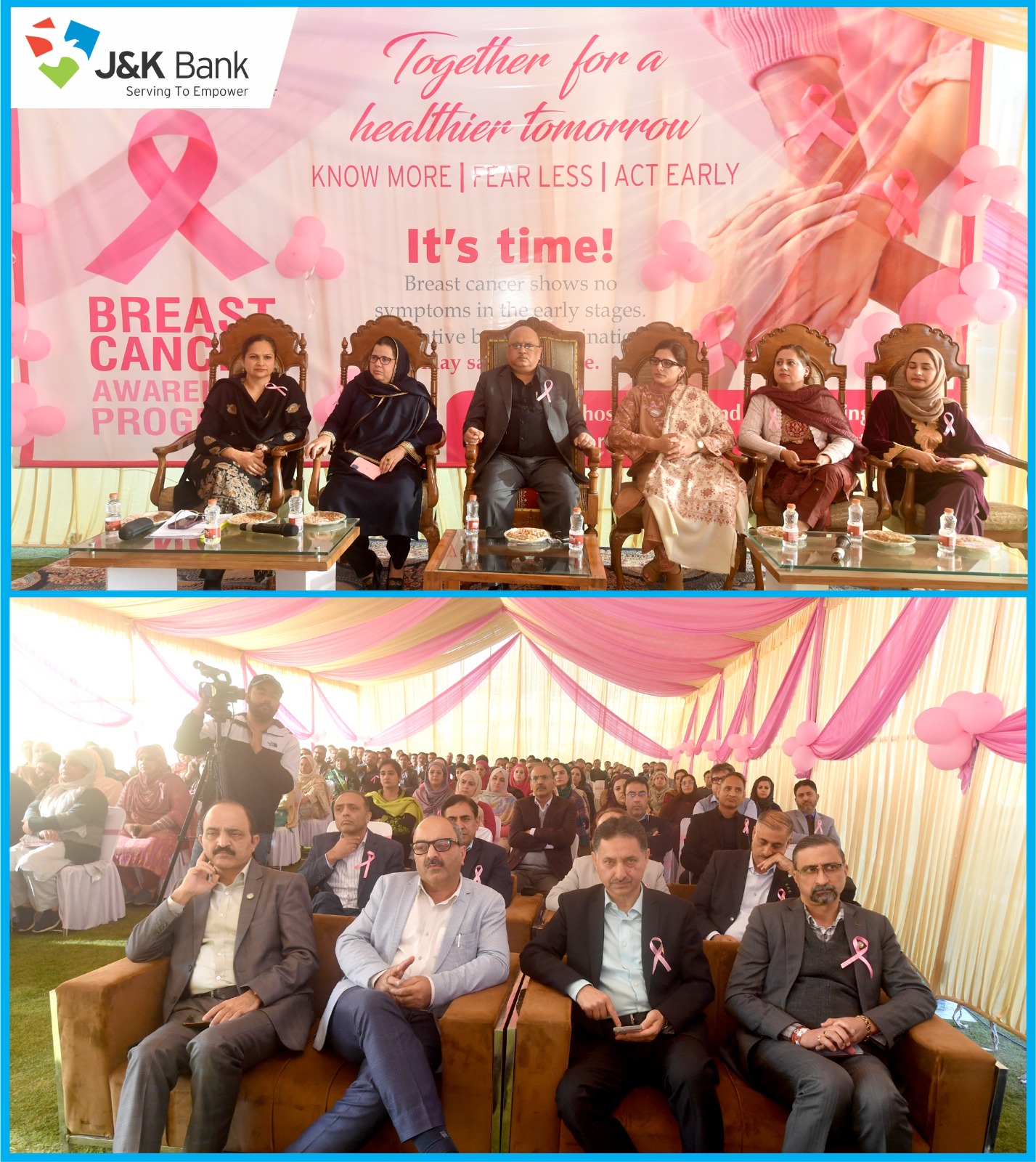 J&K Bank holds breast cancer awareness programme at Corporate Headquarters in Srinagar 